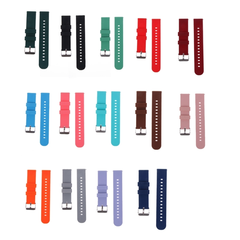 Silicone Watch Band 22Mm - 실리콘 스트랩 20/22mm 소프트 퀵 릴리스