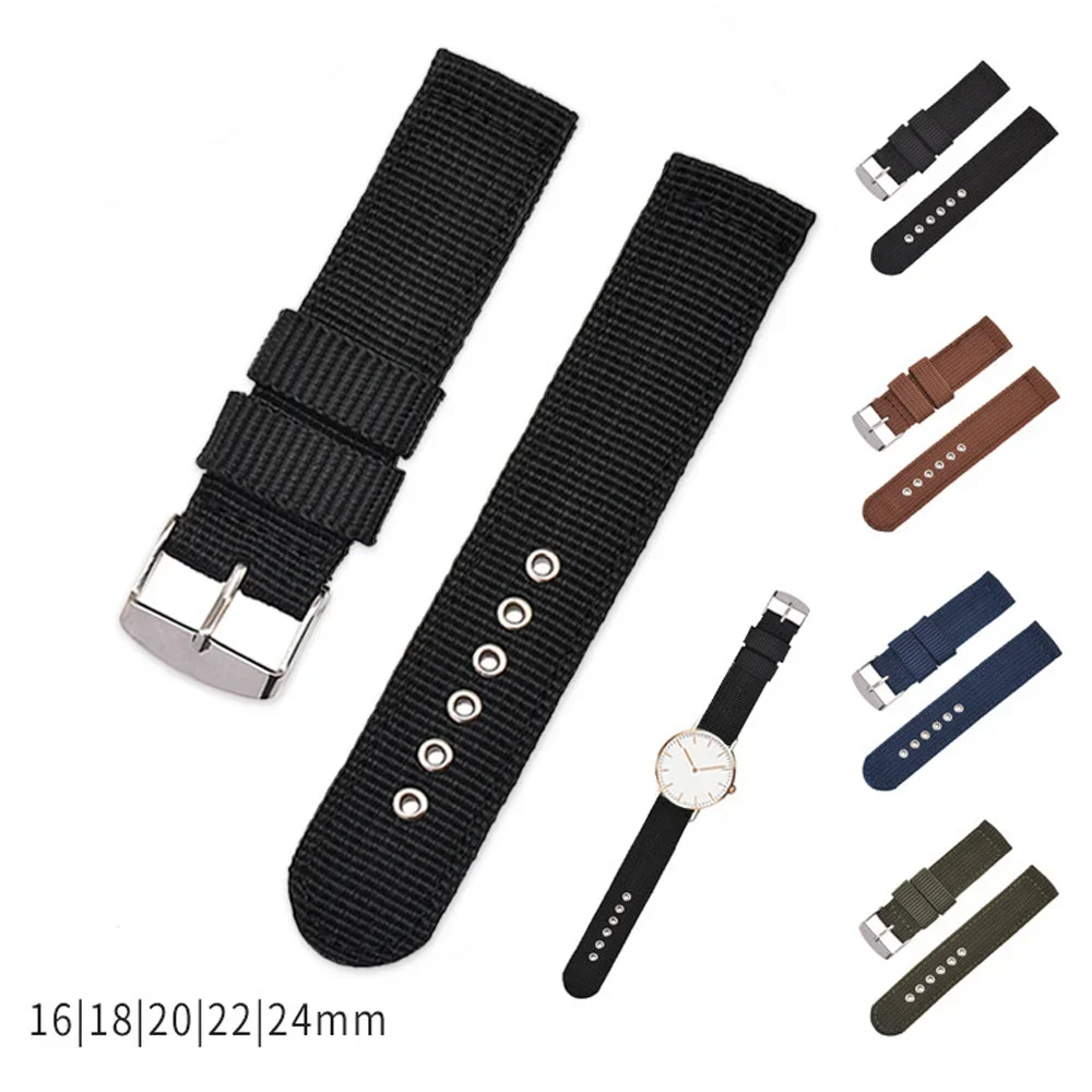 Canvas Strap Watch - 범용 교체 캔버스 시계 밴드, 부드럽고