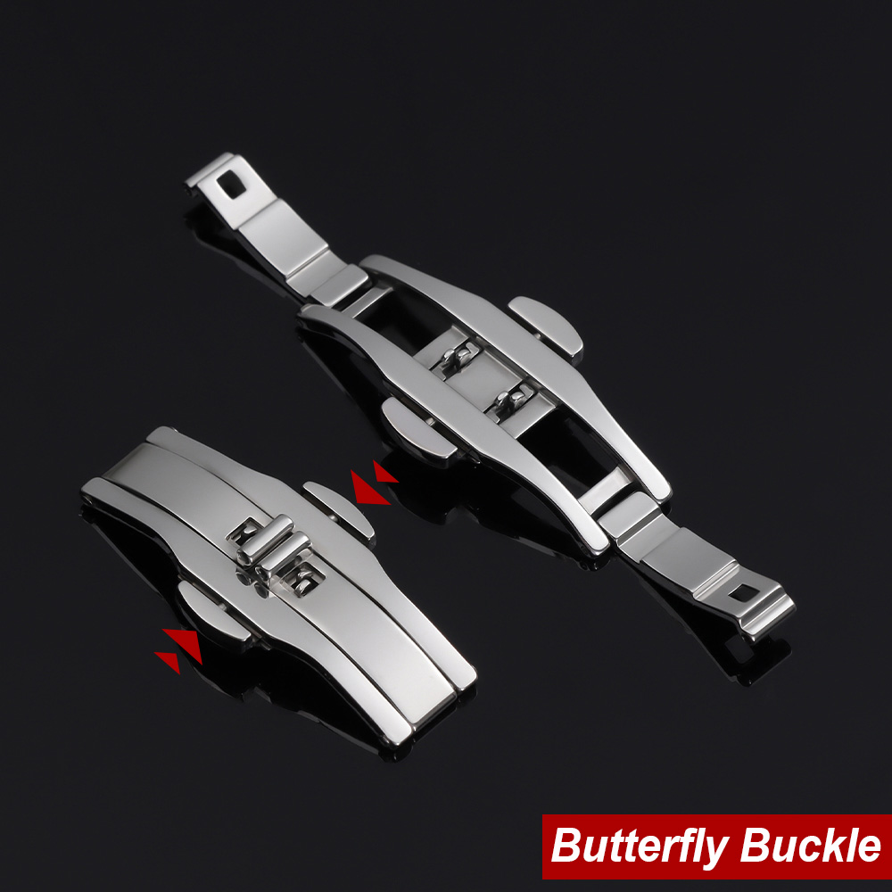 Butterfly Clasp Deployant - 시계 액세서리 더블 푸시 자동 버터플라이