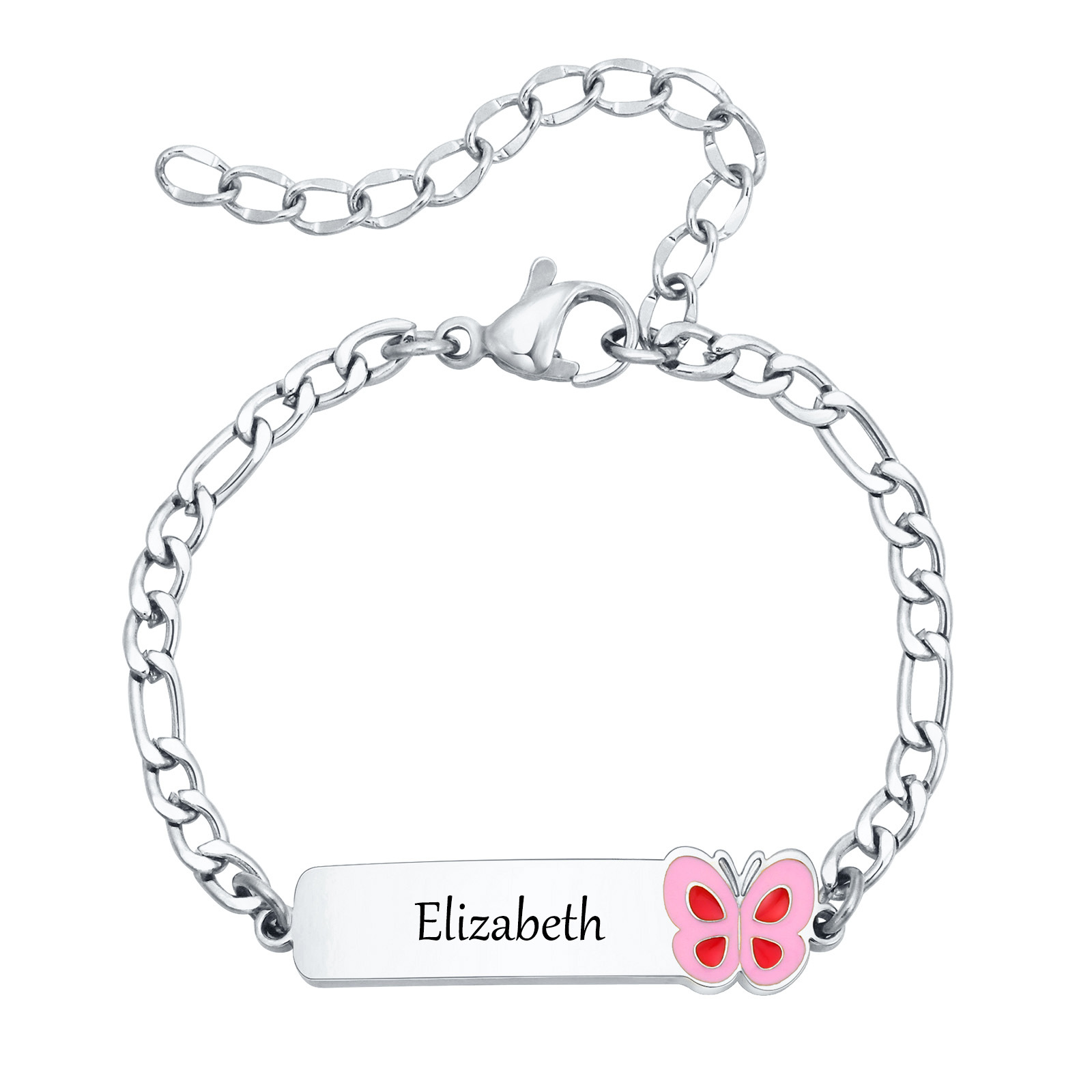 Butterfly Clasp Deployant - Vnox 여아용 맞춤형 세례 선물, 신생아