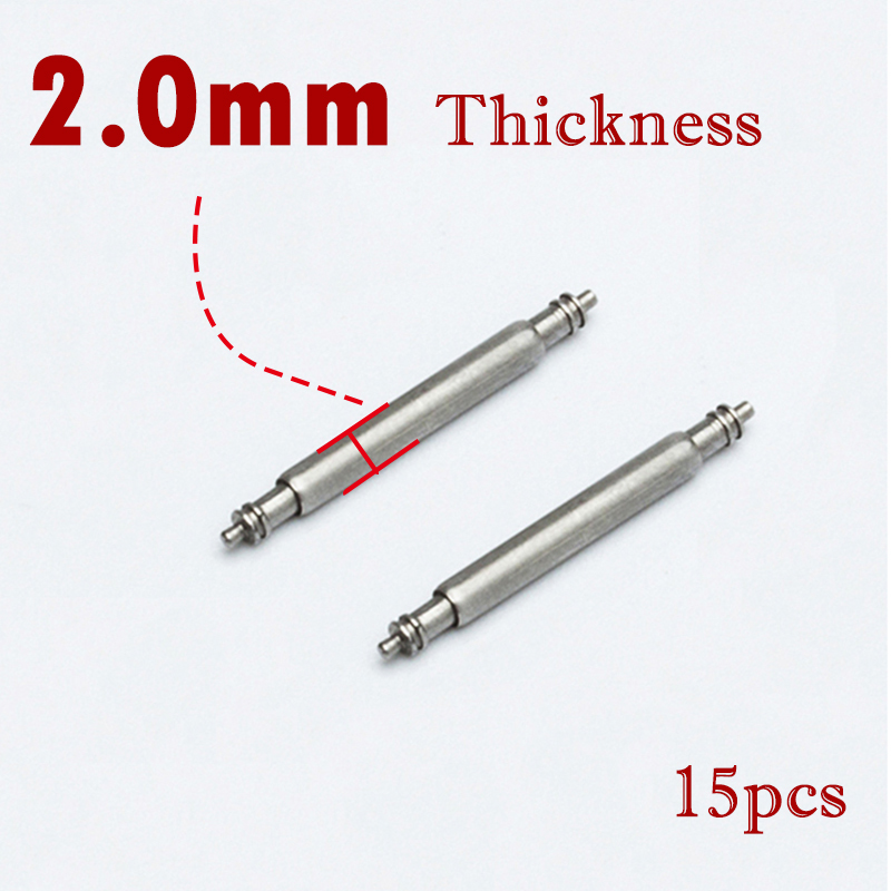 Spring Bar Tool Set - 15pcs 시계 밴드 핀 2.0mm 직경