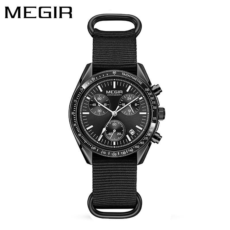 Canvas Strap Watch - 메기르 2247 새로운 명품 남성용 시계