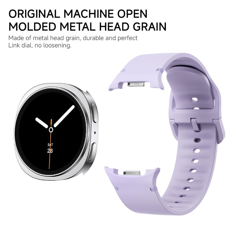 Silicone Watch Band 22Mm - 삼성 갤럭시 Watch8 8 클래식 46mm