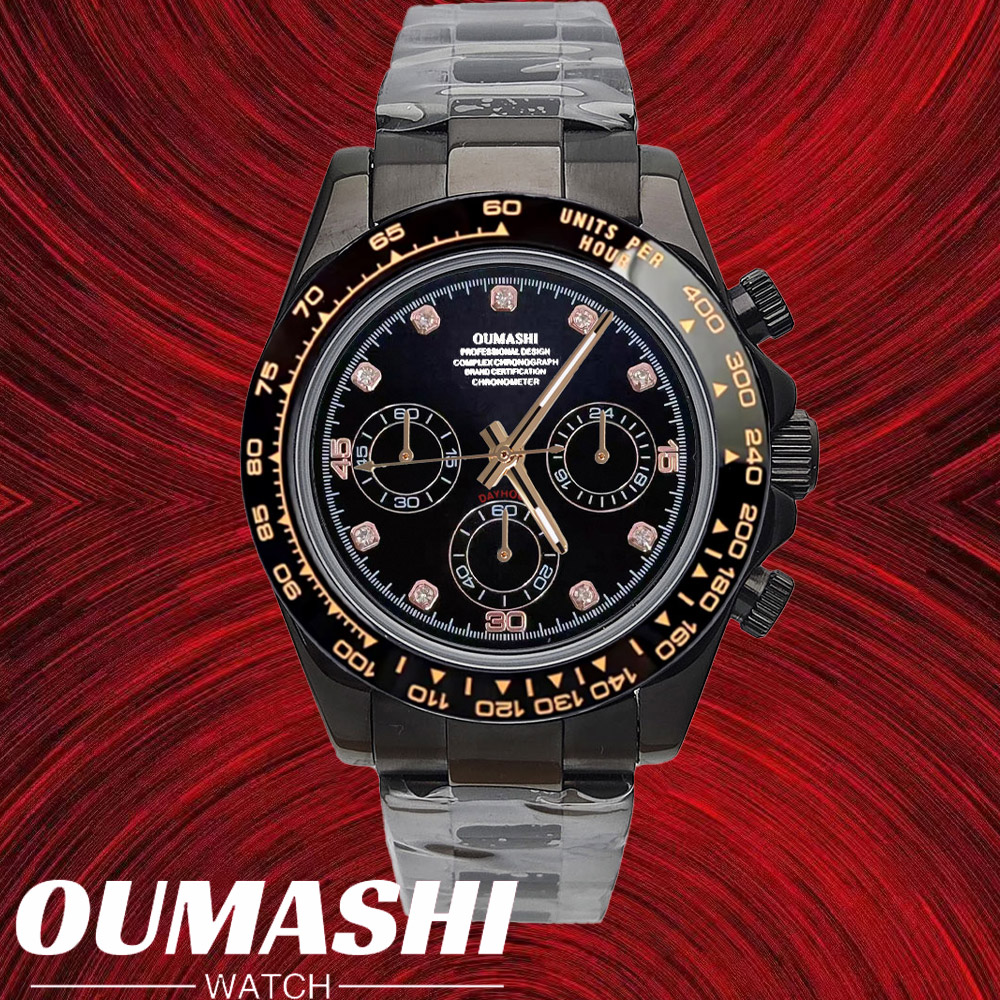 Stainless Bracelet Diver - VK63 시계 39.3mm 럭셔리 시계 남성용