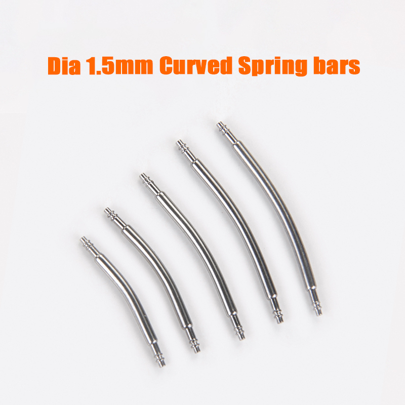 Curved Spring Bar - 곡선 시계 스트랩 링크 바, 구부러진