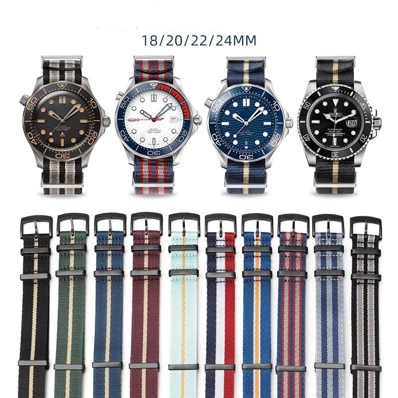 Nato Strap Nylon - 오메가 씨마스터 세이코 SKX007용 고급 나일론