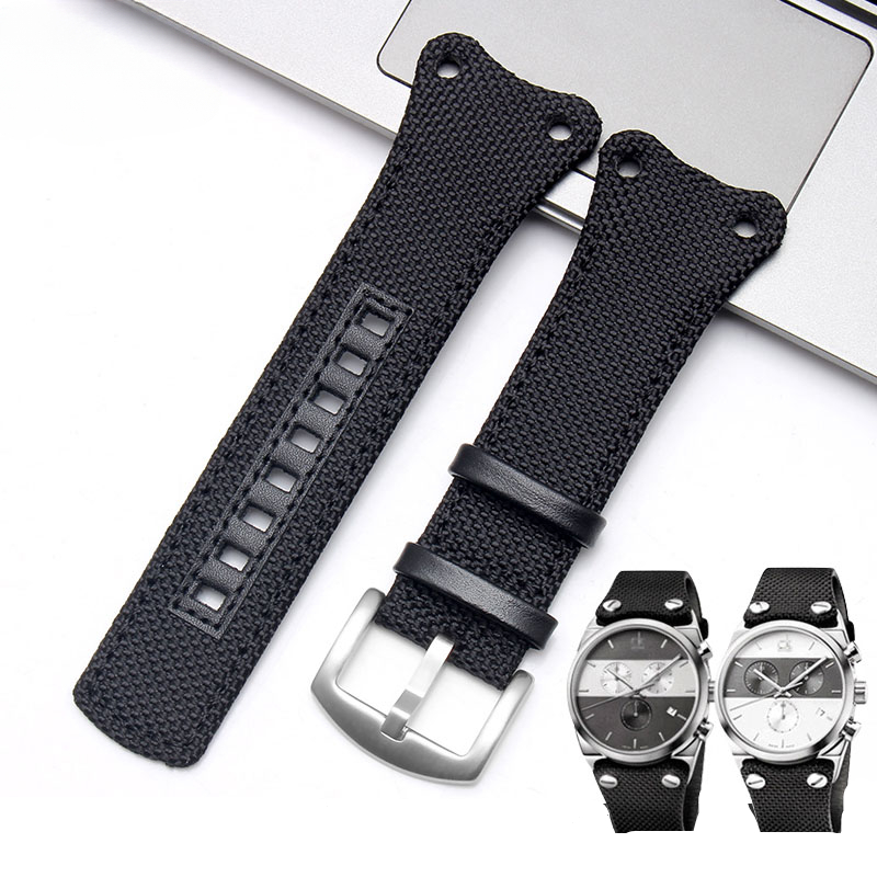 Canvas Strap Watch - CK 남성용 나일론 캔버스 알레르기 방지