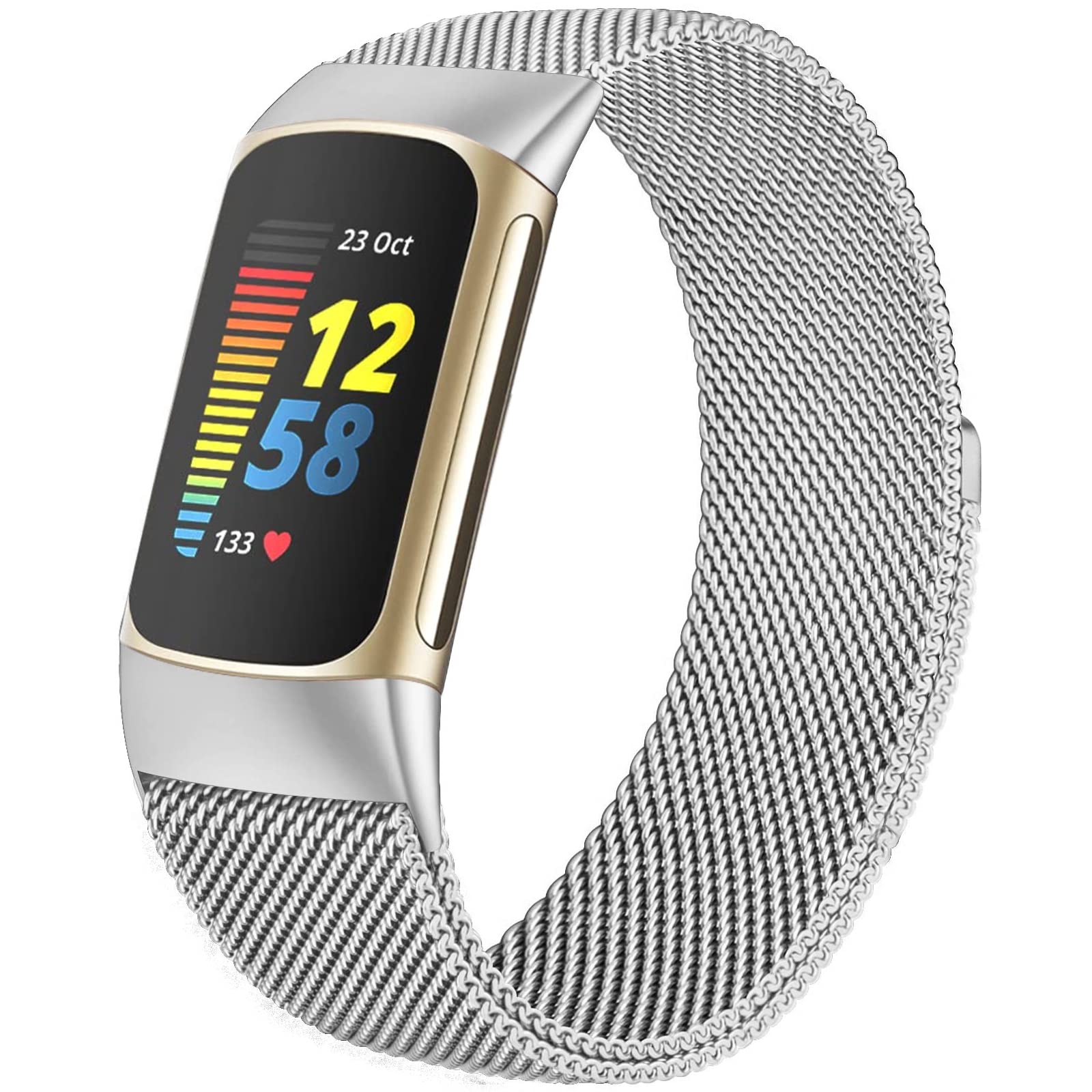 Milanese Loop Magnetic - 밀라노 루프 Fitbit Charge 6 5