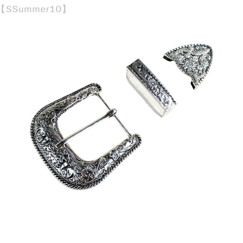 Buckle Pin Ss - 【SSummer10】1 세트 3피스 벨트 버클 세트