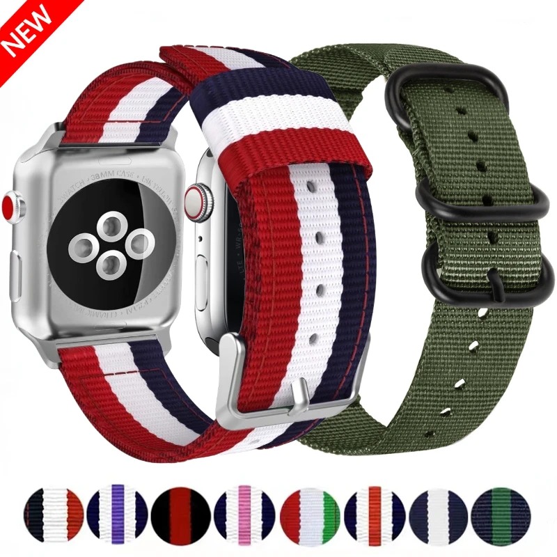 Canvas Strap Watch - Apple Watch 용 나일론 캔버스 스트랩