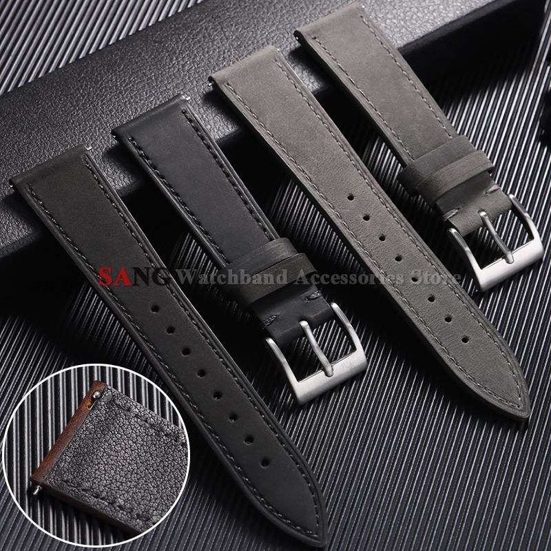 Suede Strap Watch - 18mm 19mm 20mm 21mm 22mm 24mm