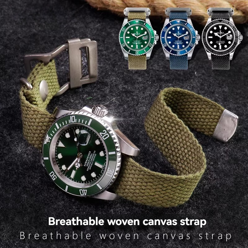 Tropic Strap Vintage - 롤렉스 서브마리너 그린/블랙, 튜더 블랙 베이,