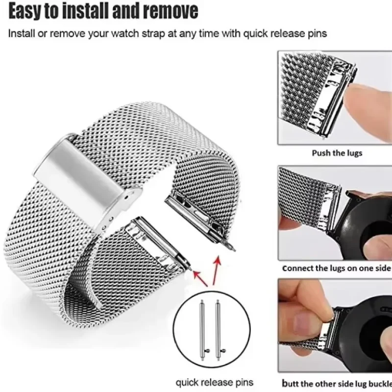 22mm 20mm 메쉬 루프 (가민 어프로치 S50 S - Milanese Loop Magnetic 리뷰 및 가격