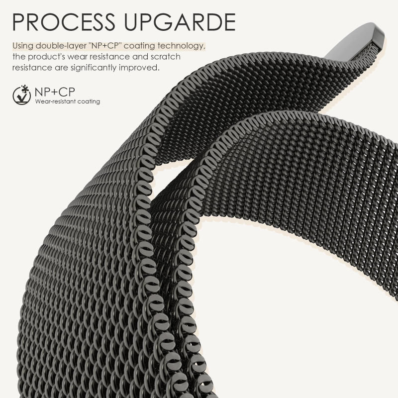밀라니즈 루프 스트랩 애플 워치 밴드 11 46mm 4 - Milanese Loop Magnetic 리뷰 및 가격
