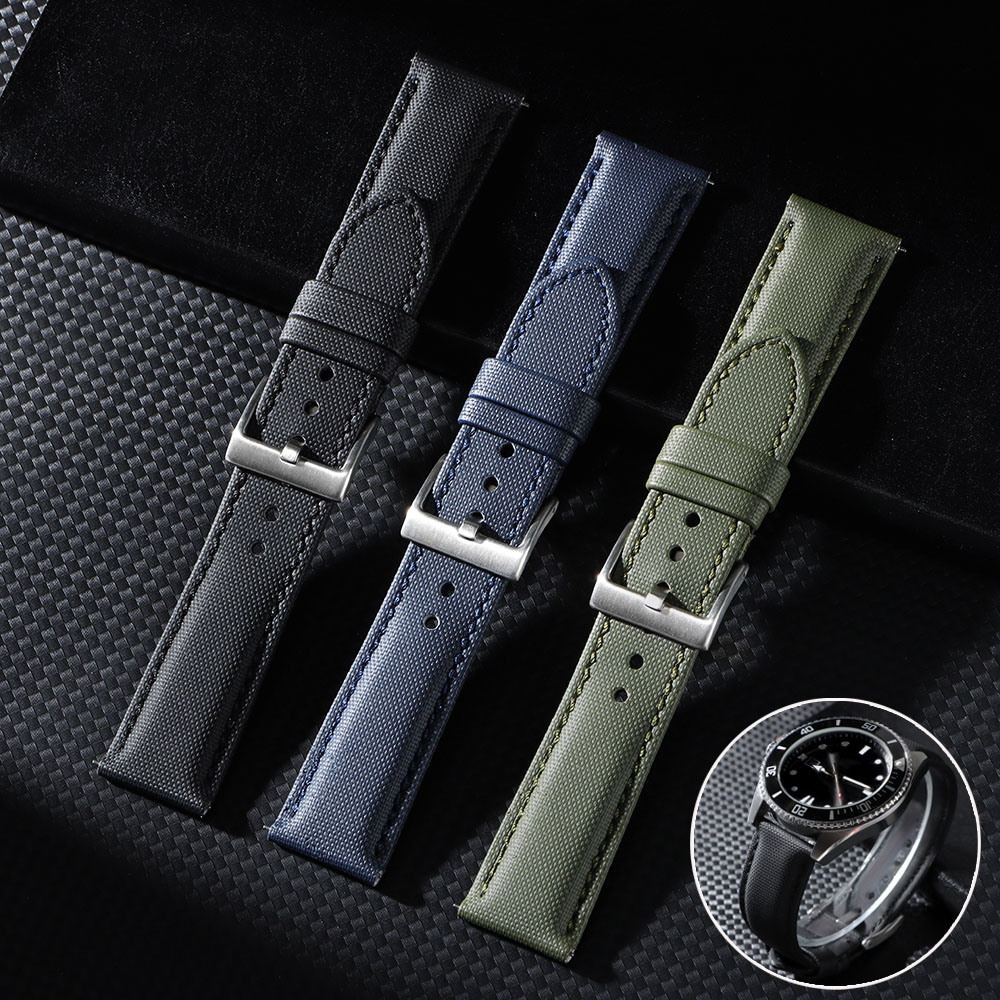 오메가 스트랩용 블랑팡 프리미엄 세일클로스 시계줄 18 - Canvas Strap Watch 리뷰 및 가격