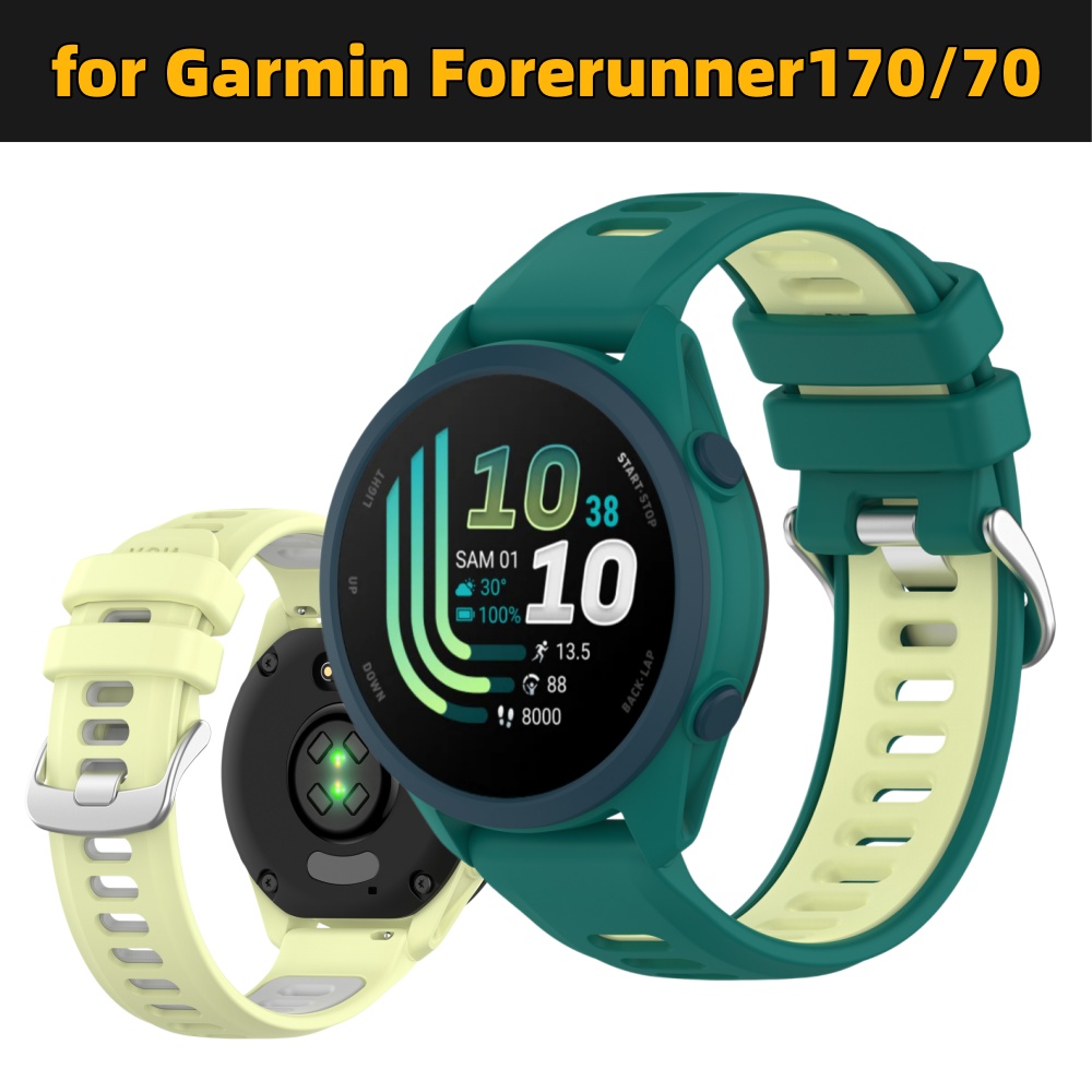 가민 포러너 70/170용 듀얼 컬러 실리콘 스포츠 시 - Silicone Watch Band 22Mm 리뷰 및 가격