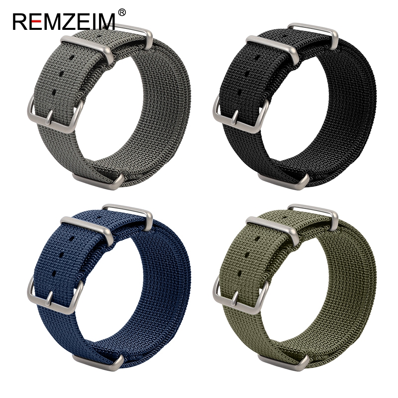 새로운 늑골이있는 나일론 시계 스트랩 18mm 20mm - Nato Strap Nylon 리뷰 및 가격