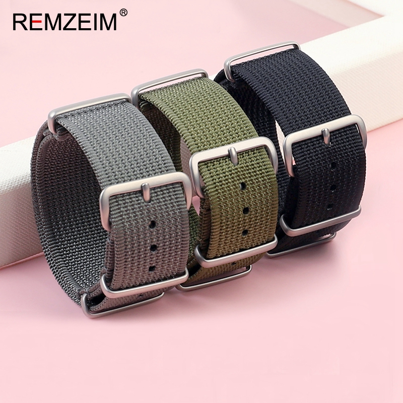 새로운 늑골이있는 나일론 시계 스트랩 18mm 20mm - Nato Strap Nylon 리뷰 및 가격