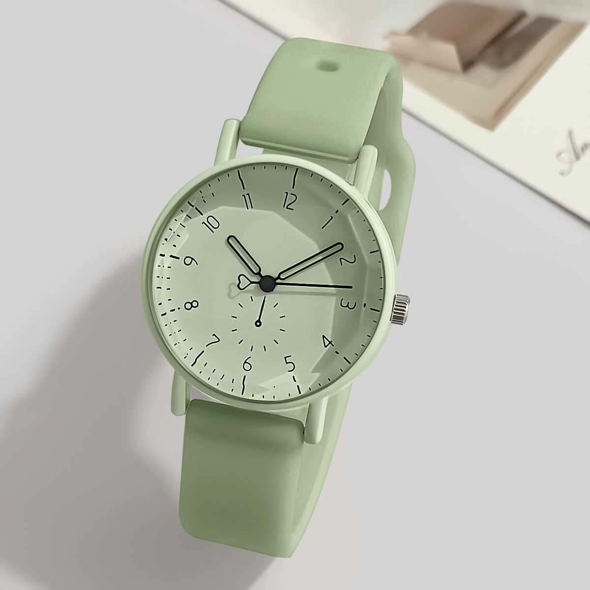패션 아랍어 다이얼 여성 쿼츠 시계 캔디 컬러 실리콘  - Silicone Band Women 리뷰 및 가격