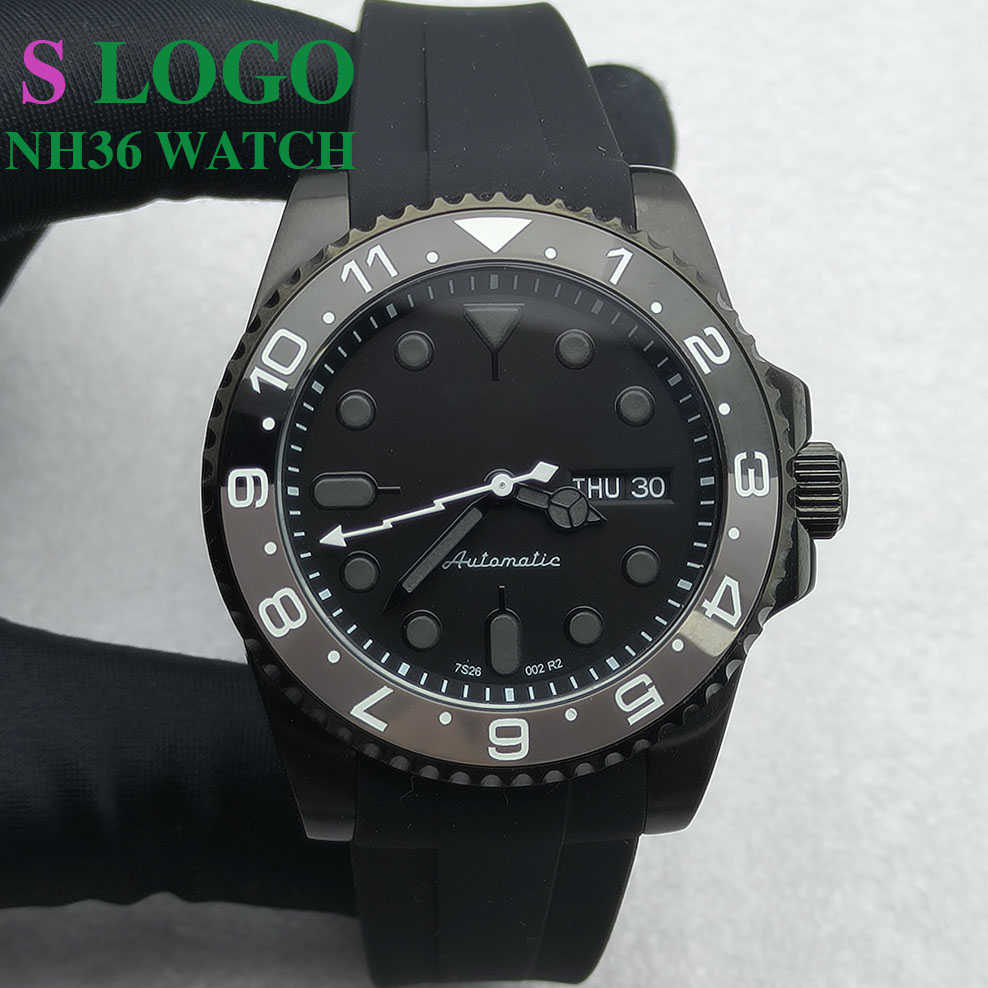 40MM NH36 시계 블랙 남성용 스테인레스 스틸 기 - Stainless Bracelet Diver 리뷰 및 가격