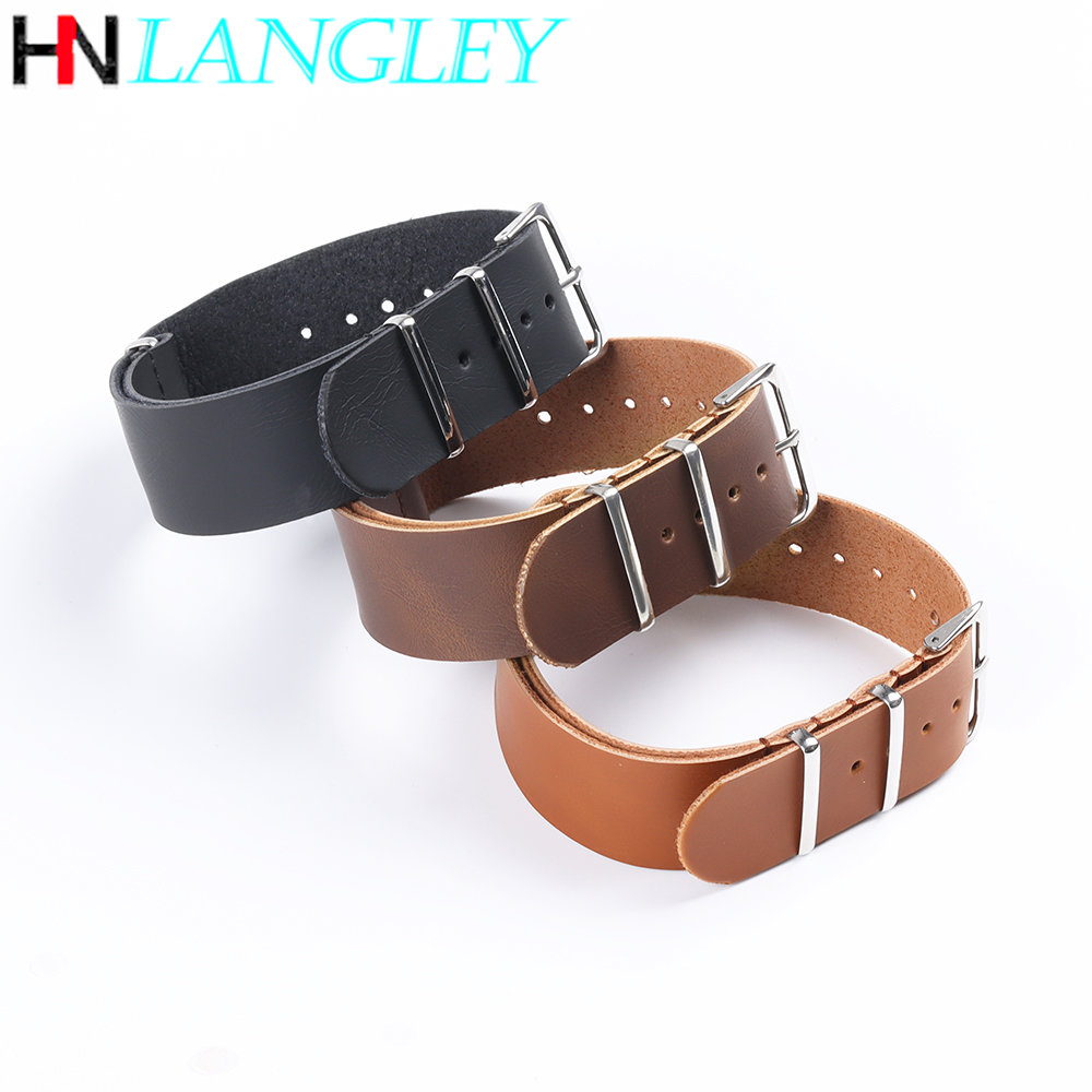 남녀공용 초박형 가죽 시계 밴드 스트랩, 싱글 레이어  - Nato Strap Nylon 리뷰 및 가격