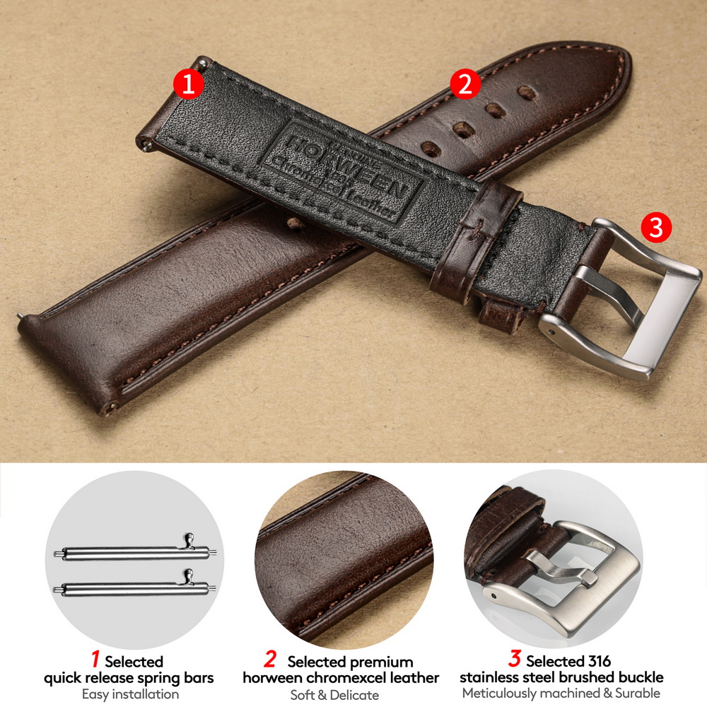 Hemsut 시계 밴드 정품 가죽 퀵 릴리스 수제 HO - Leather Strap Quick Release 리뷰 및 가격