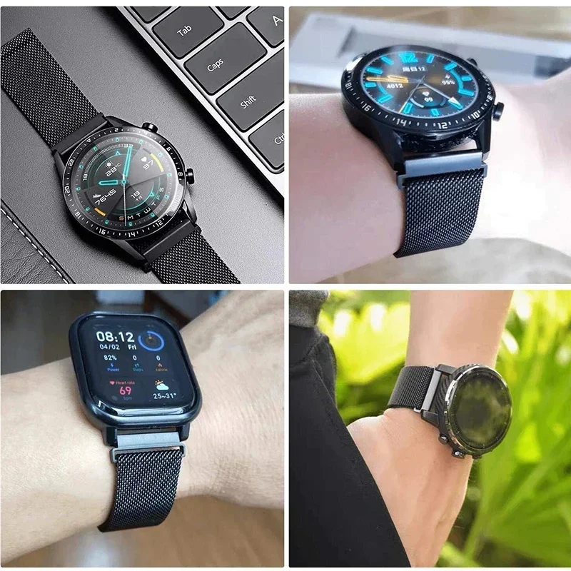 삼성에 적합한 갤럭시 워치 4 5 프로 4 클래식 액티 - Milanese Loop Magnetic 리뷰 및 가격