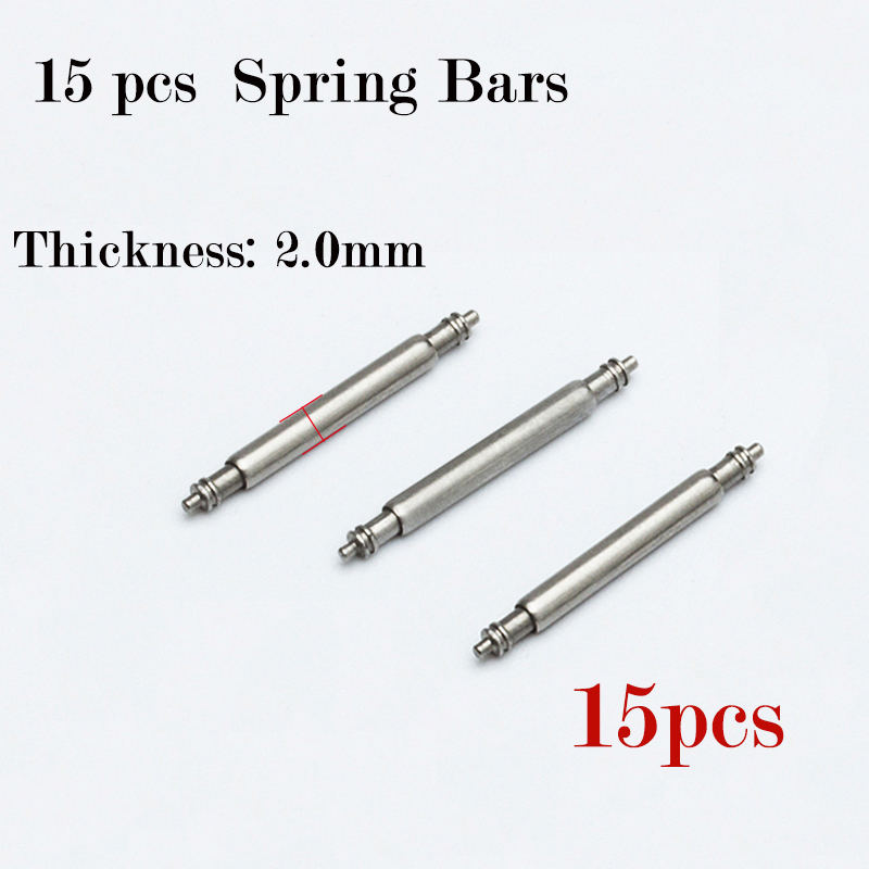 15pcs 시계 밴드 핀 2.0mm 직경 스트랩 스프링 - Spring Bar Tool Set 리뷰 및 가격