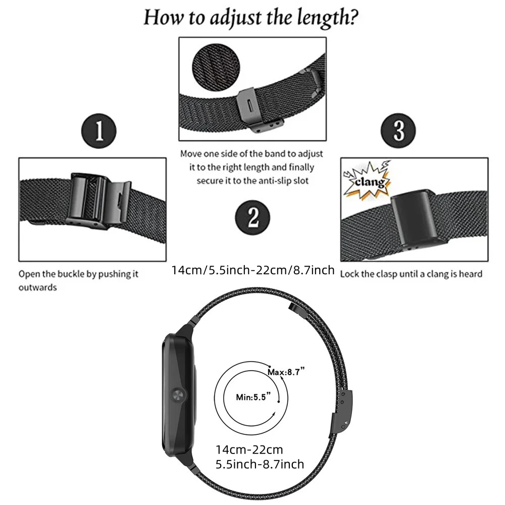 Honor Watch 4 밴드용 금속 밴드, 스테인리스 - Mesh Strap Metal 리뷰 및 가격