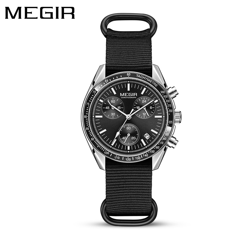 메기르 2247 남성용 고급 쿼츠 시계 캔버스 직조 스 - Canvas Strap Watch 리뷰 및 가격