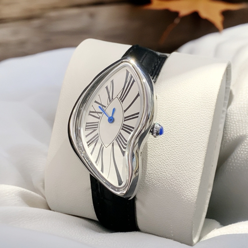 중세 외계인 시계는 y2k 외계인 여성과 남성을 녹이고 - Leather Watch Band Men 리뷰 및 가격