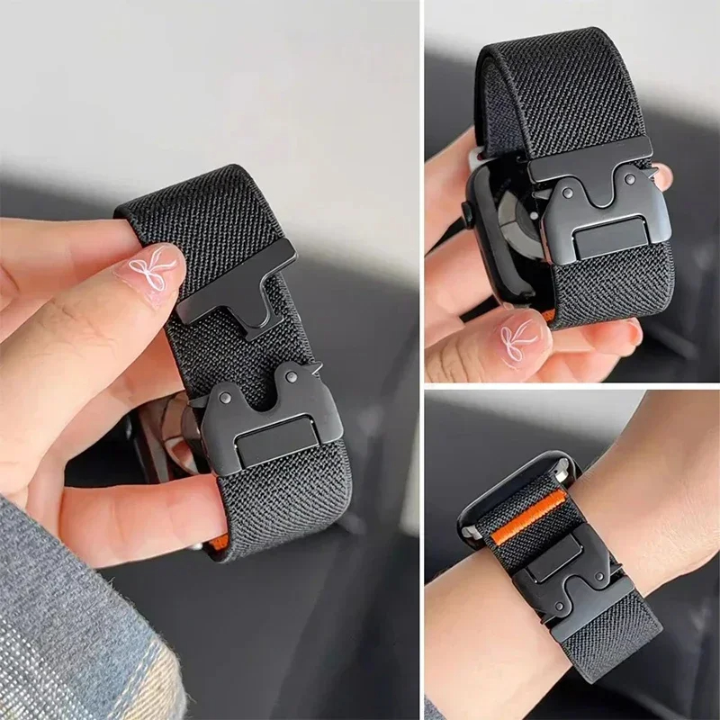 애플워치 울트라 3 49mm 아이워치 시리즈 11 10 - Parachute Strap Elastic 리뷰 및 가격