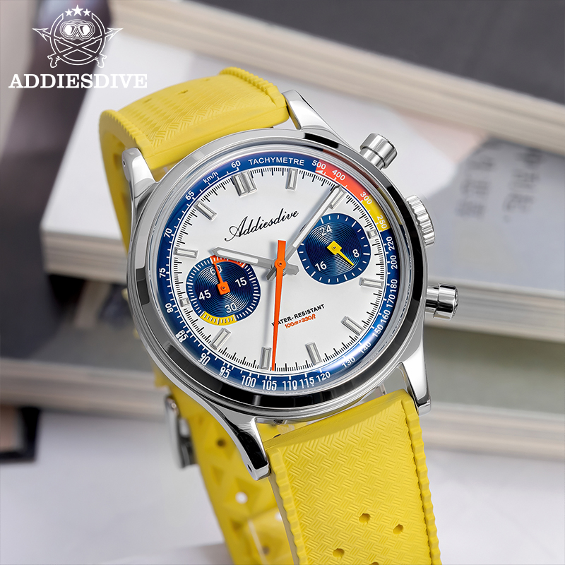 ADDIESDIVE 패션 남성용 쿼츠 손목시계 VK64 - Rubber Strap Diver 리뷰 및 가격