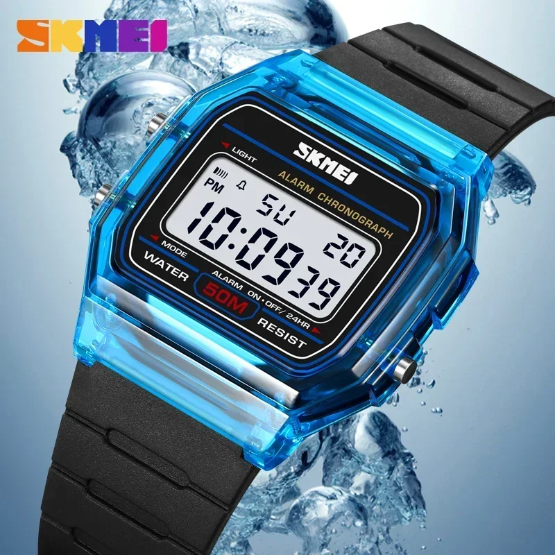 SKMEI 2056 투명 TPU 스트랩 숙녀 손목 시계 - Rubber Strap Diver 리뷰 및 가격