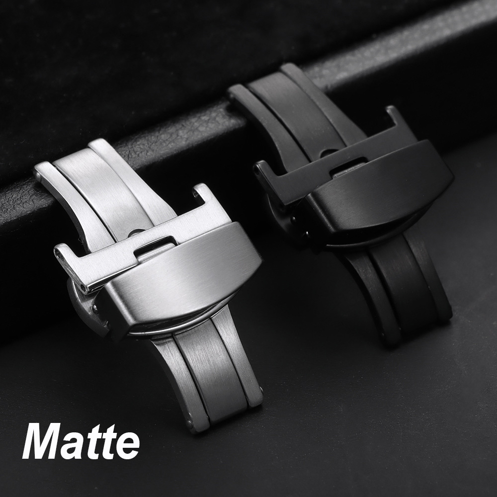 10/12/14/16/18/20/22mm 광택 무광택  - Butterfly Clasp Deployant 리뷰 및 가격