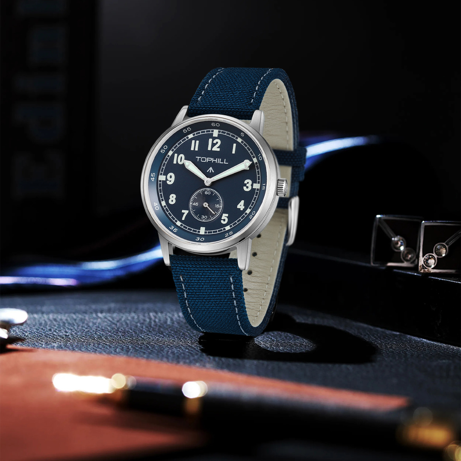 2025년 신제품 TOPHILL TW099G 40mm  - Canvas Strap Watch 리뷰 및 가격