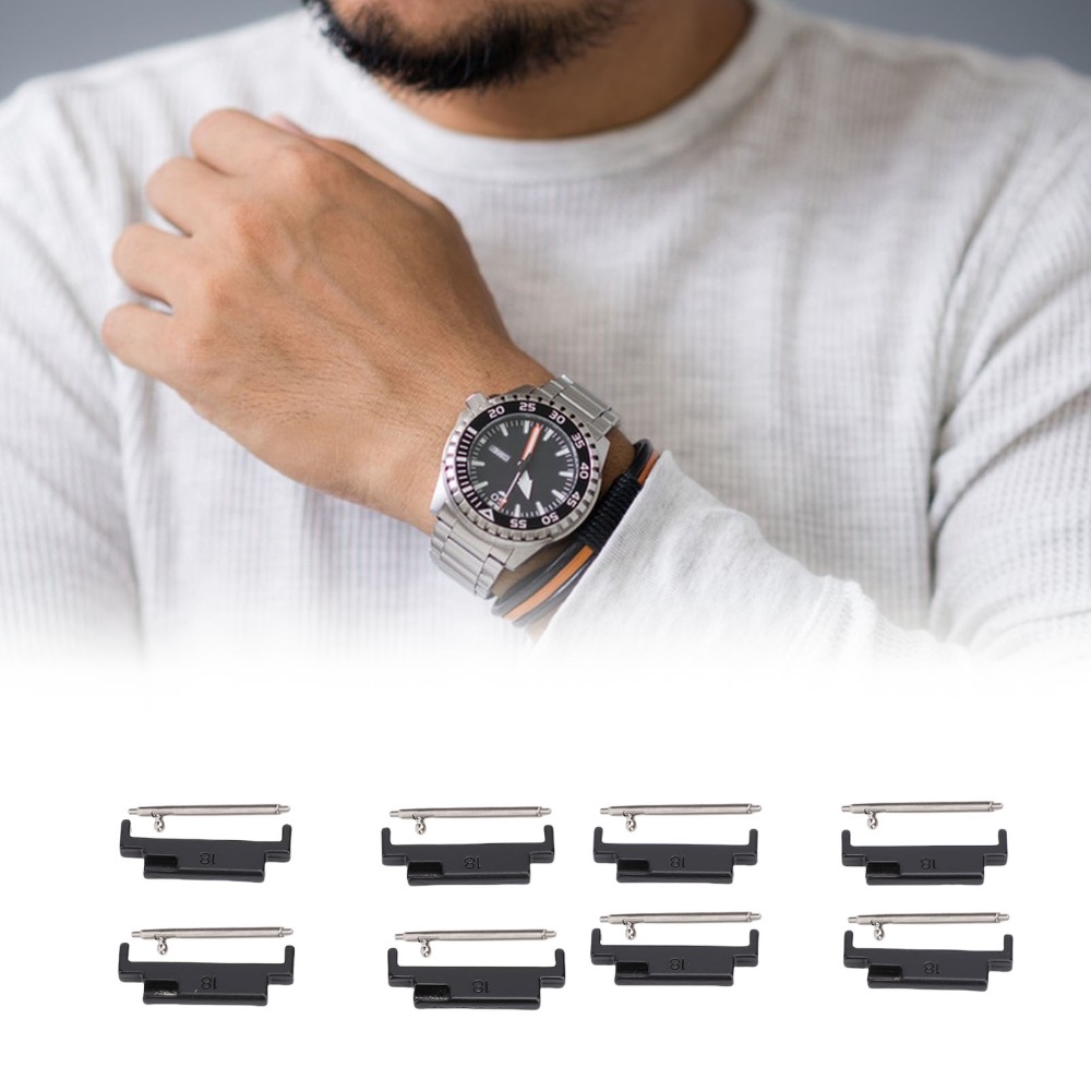 4 쌍의 금속 금속 시계 밴드 어댑터 스테인레스 스틸  - Strap Change Adapter 리뷰 및 가격