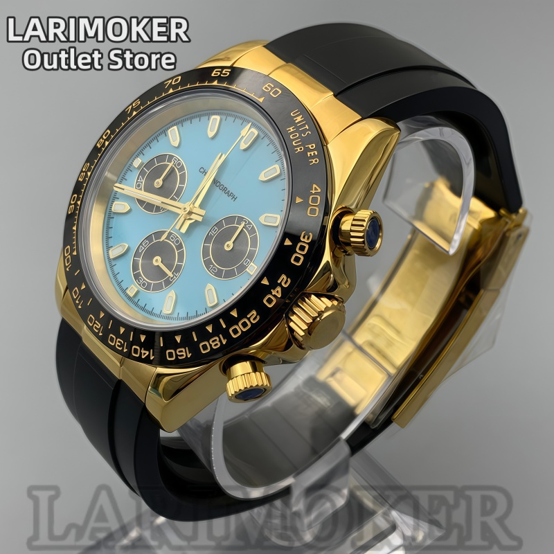 LARIMOKER 39mm 남성용 스포츠 시계 VK63 - Rubber Strap Diver 리뷰 및 가격