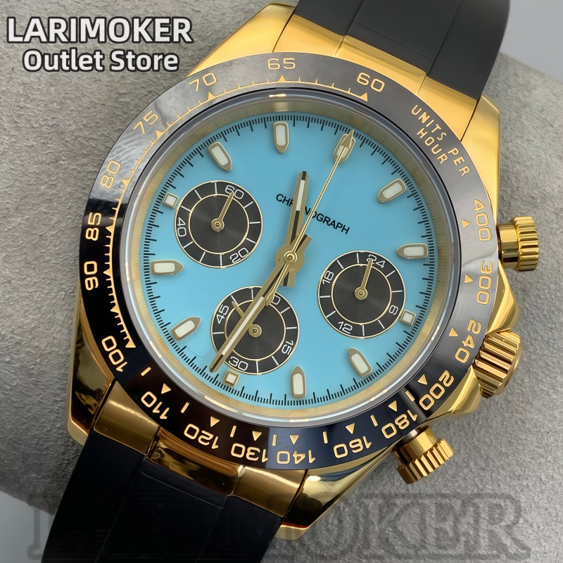 LARIMOKER 39mm 남성용 스포츠 시계 VK63 - Rubber Strap Diver 리뷰 및 가격
