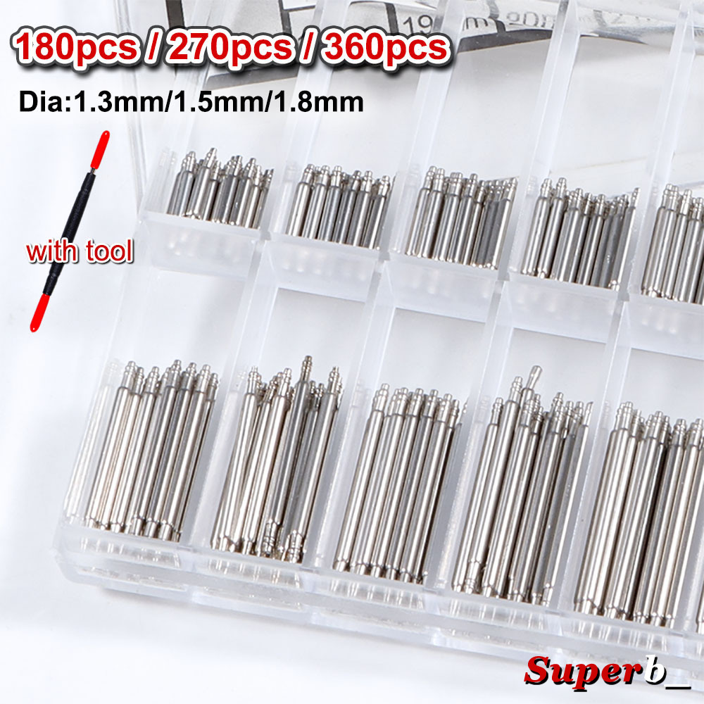 360pcs 직경 1.3mm/1.5mm/1.8mm 스테 - Spring Bar Tool Set 리뷰 및 가격