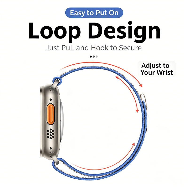 고급 루프 스트랩, 벨크로 호환, 모든 애플워치 밴드와 - Sport Loop Velcro 리뷰 및 가격