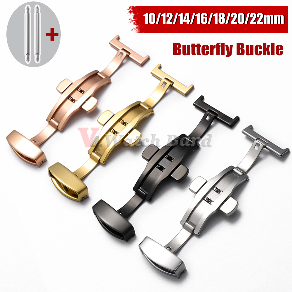 시계줄용 스테인리스 스틸 클래스프 스트랩 18mm 20 - Butterfly Clasp Deployant 리뷰 및 가격