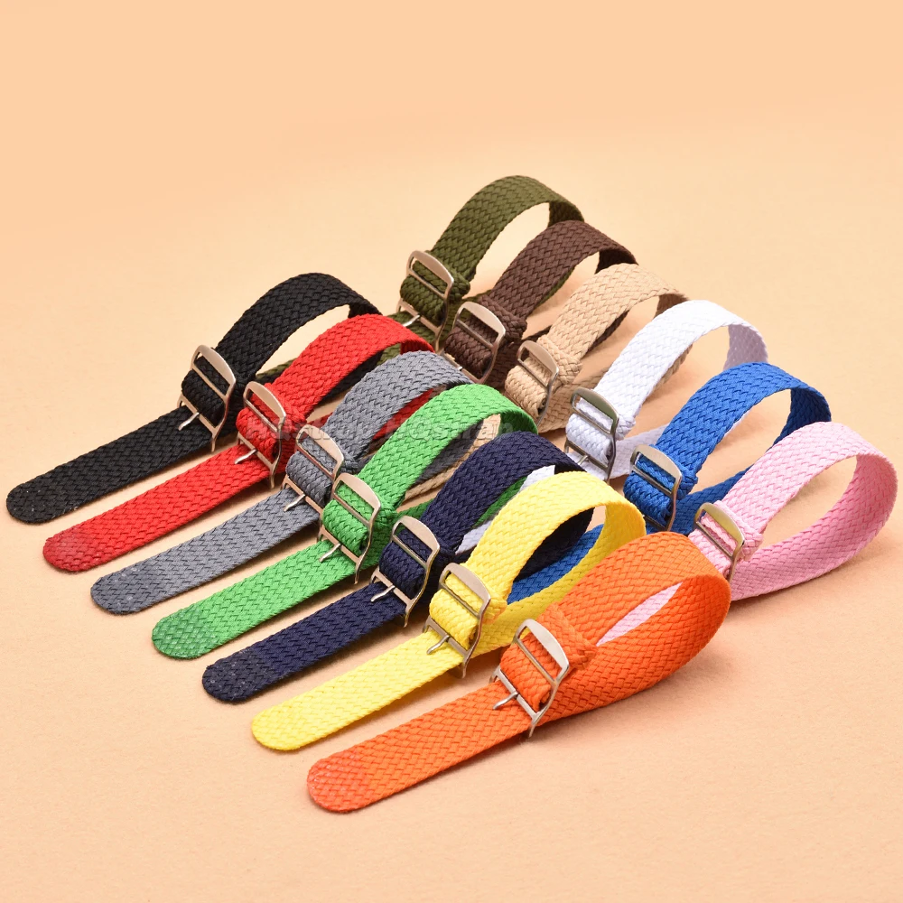 짠 나일론 시계 스트랩 14mm 16mm 18mm 20 - Perlon Strap Woven 리뷰 및 가격