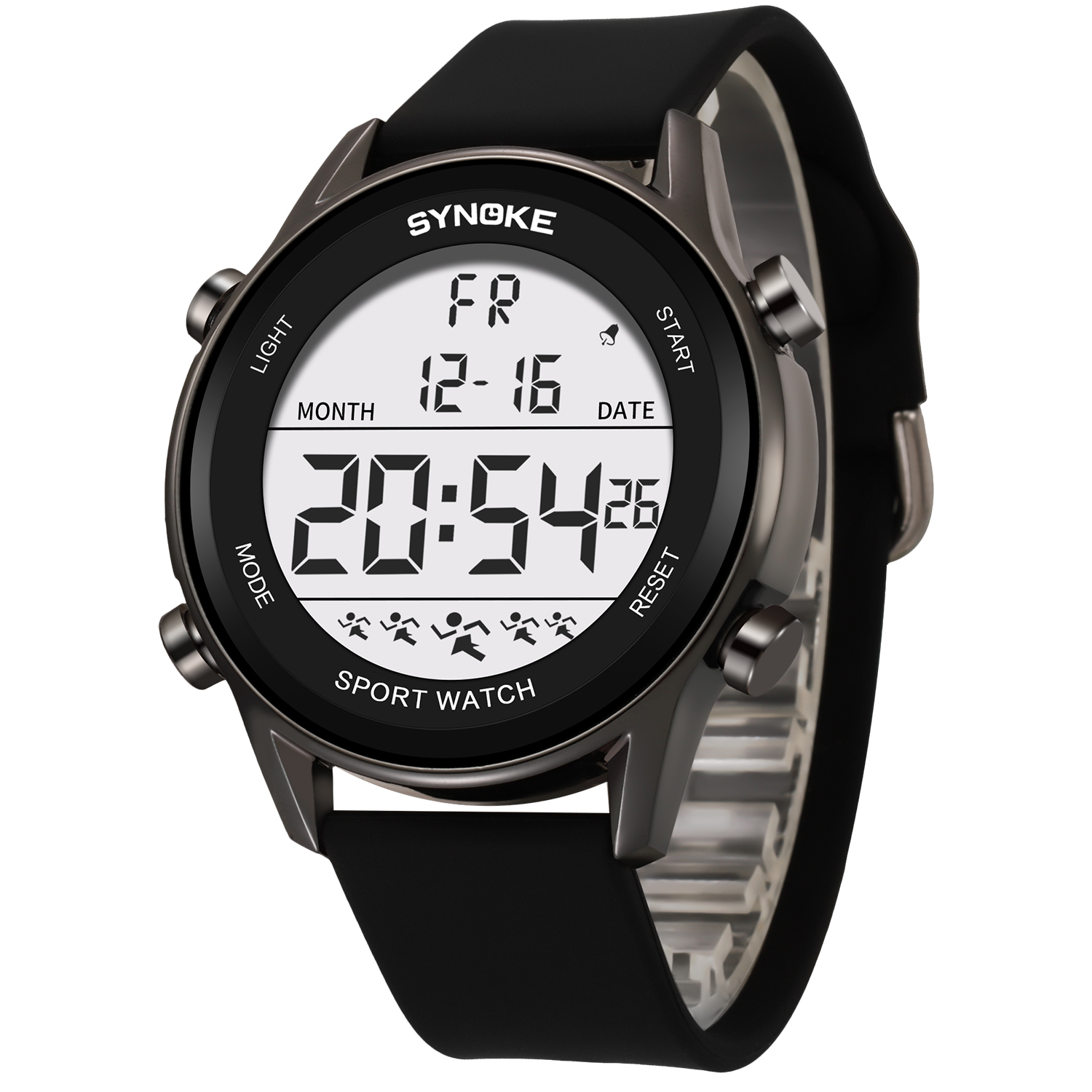 남성용 방수 디지털 시계, SYNOKE 9825A 실리 - Rubber Strap Diver 리뷰 및 가격