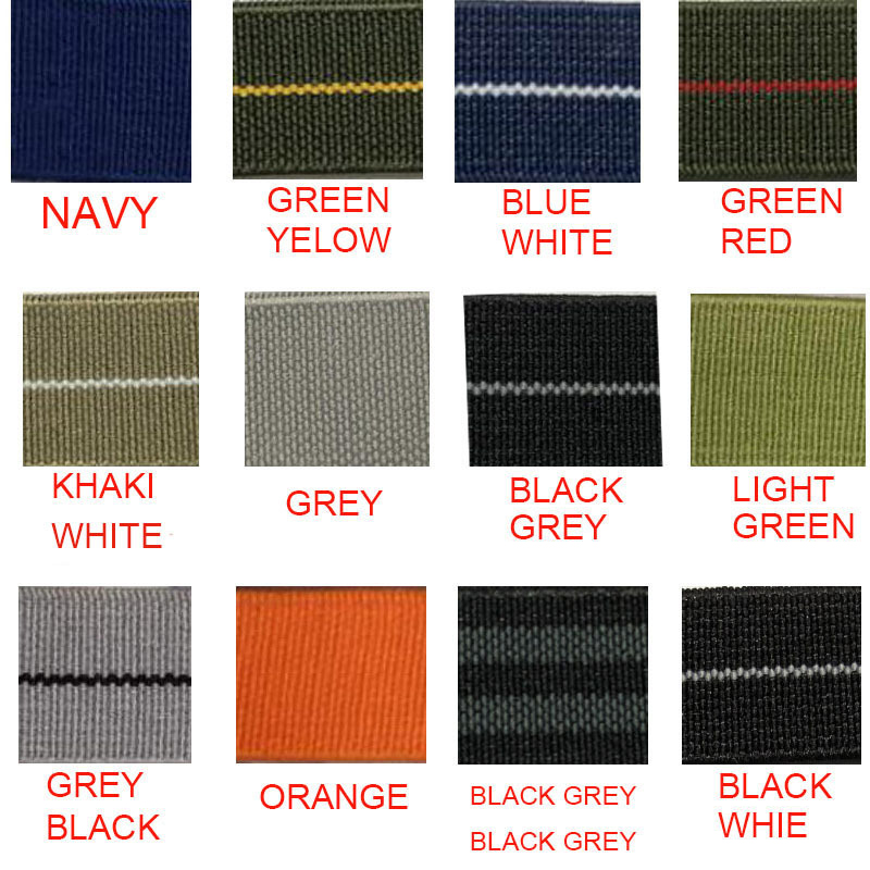 낙하산 나일론 시계 밴드 18mm 20mm 22mm 녹 - Parachute Strap Elastic 리뷰 및 가격
